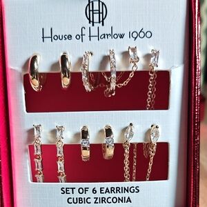 House of Harlow 1960 Gold and Silver Earring Collection